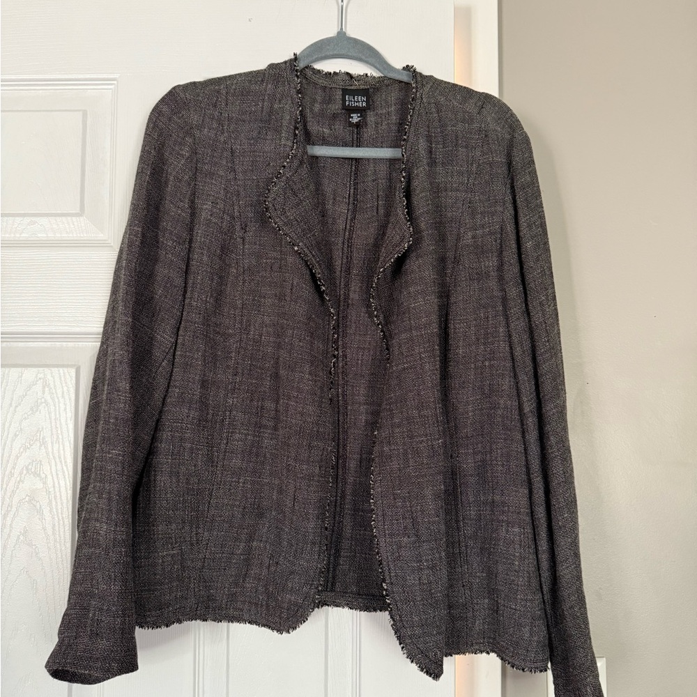 Eileen Fisher Linen Blend Cozy Cardigan